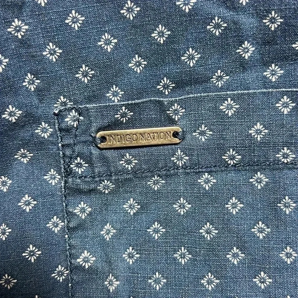 Indigo Nation Shirt Size 15.5 - Picture 4 of 6